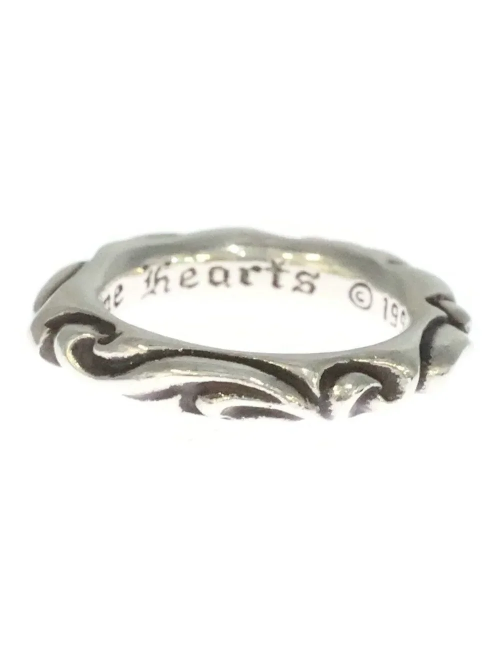Chrome Hearts Scrl Band Scroll Ring Silver